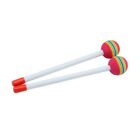 Kids Hand Percussion Lollipop Rainbow Ddrumstick Early Education Drum Toy