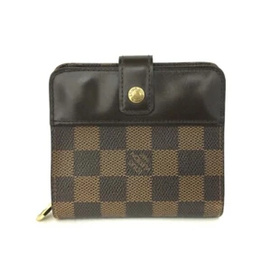 Louis Vuitton Damier Compact Zip Bifold Wallet Brown/8BD1667 - Picture 1 of 8
