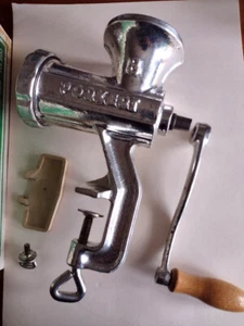 Fleischwolf Fleischhacker PORKERT Gr. 8, mit Handkurbel, gebraucht vintage - Bild 1 von 10