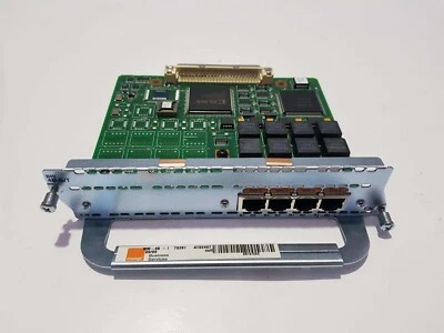 CISCO BRI 4B-S/T NETWORK MODULE PCB CARD NM-4B-I - Image 1 of 4