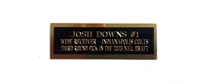 Josh Downs Football Card Indianapolis Colts Card Plaque Nameplate 1" X 3" - Picture 1 of 12