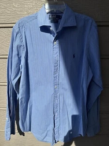 Camisa polo vintage Ralph Lauren L a cuadros manga larga con botones - Imagen 1 de 2