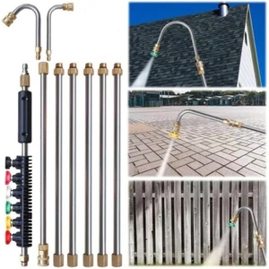 4000PSI High Pressure Washer Extension Wand Replace Lance Gutter Cleaner Nozzle - Picture 1 of 14