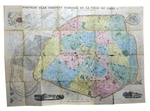 1871 - Plan de Paris Dubreuil - Picture 1 of 2