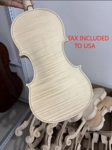 White 4/4 violin European wood masterpiece spruce maple wood Stradivari Copy - Picture 1 of 4