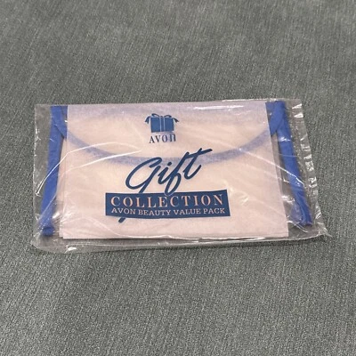 Avon 1993 Blue Clear Makeup Zipper Cosmetic Bag NEW VTG NOS Gift Collection Bag - Image 1 of 4