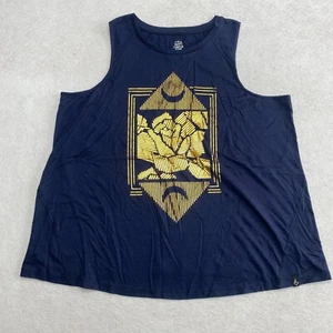 Torrid Tank Top Women's 0X Blue Sleeveless Happy Camper New - Picture 1 of 5
