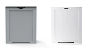 Cesta grande de madera estilo coctelera juguetes de lavandería papelera cesta almacenamiento 2 colores - Imagen 1 de 16