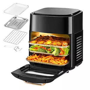 Heißluftfritteuse 15L Backofen Dörrautomat Grill Heissluftfritteuse Air Fryer Vi - Bild 1 von 15