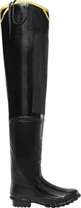 Lacrosse Premium Hip Mens Black Rubber 32in Work Boots - Picture 1 of 5