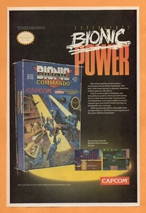 Bionic Commando Nintendo NES print advertisement Capcom - Picture 1 of 1