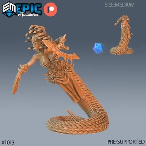 Gorgon Sisters Stheno B | Epic Miniatures | Wargaming RPG 3D Printed Mini - Picture 1 of 1