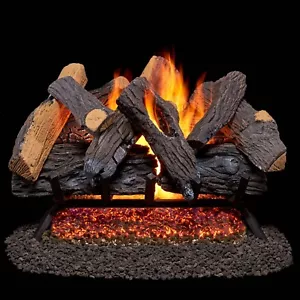 Duluth Forge Vented Gas Fireplace Log Set, 24In. 55K BTU, Match Light, FNVL24-1 - Picture 1 of 5