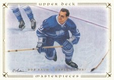 2008-09 UD Masterpiece Legends #52 BOB BAUN - Toronto Maple Leafs