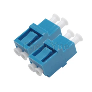 50pcs Fiber LC UPC SM Duplex Ordinary Adapter Optical Fiber Connector Flange - Picture 1 of 5