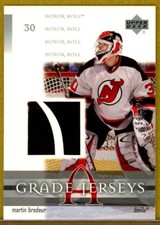 2001-02 Upper Deck Honor Roll Jerseys #MB Martin Brodeur /225