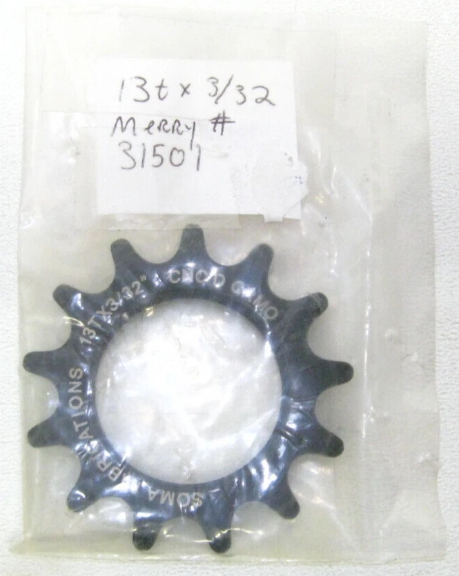 Soma Fabrications 31501 Track Cog 3/32" x 13T -1.37" x 24tpi - New - NOS - Image 1 of 1