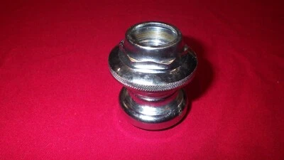 VINTAGE UNBRANDED STEEL HEADSET, 27MM RACE, 1 INCHE, THREADED - Image 1 of 2