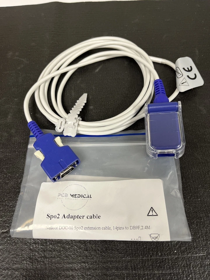 Nellcor DOC-10 Spo2 adapter Cable - NEW Compatible - Same day shipping - Image 1 of 1