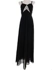 Flam Mode  Size S/m Black Long Ball Gown Evening Dress Sleeveless Sequins