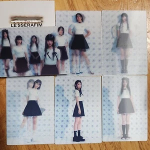 LE SSERAFIM LENTICULAR PHOTO SET 2023 UNFORGIVEN ALBUM MERCH POPUP LESSERAFIM - Picture 1 of 25
