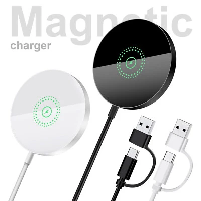 15W Magnetic Wireless Charger Charging Mat Pad for iPhone 16 Pro Max 15 14 13 12 - Image 1 of 4