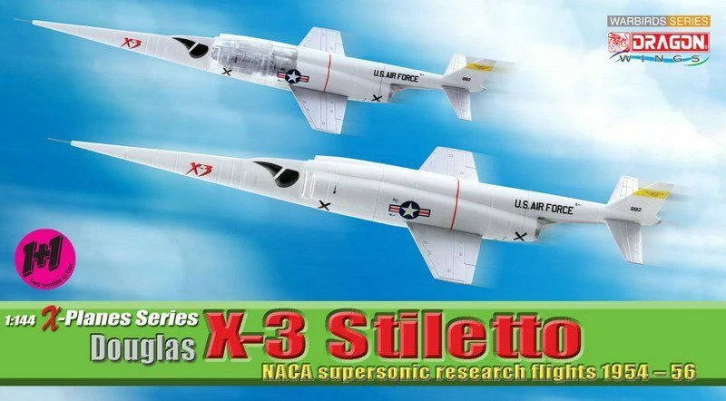 DRAGON WINGS - DR51035 DOUGLAS X-3 STILETTO NACA US AIR FORCE SCALE 1 144