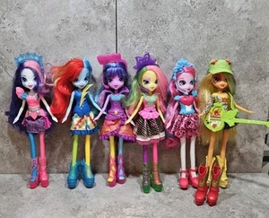 My Little Pony Equestria Mädchen Regenbogen Felsen Mähne 6 Puppen Konvolut - Bild 1 von 9
