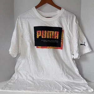 T-shirt PUMA bianca manica corta taglia extra large - Foto 1 di 9