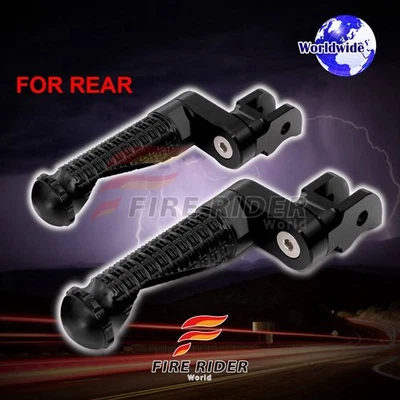 25mm Extended Black Rear Footpegs MPRO For Ducati Streetfighter 848 /S 12 13 14 - Image 1 of 4