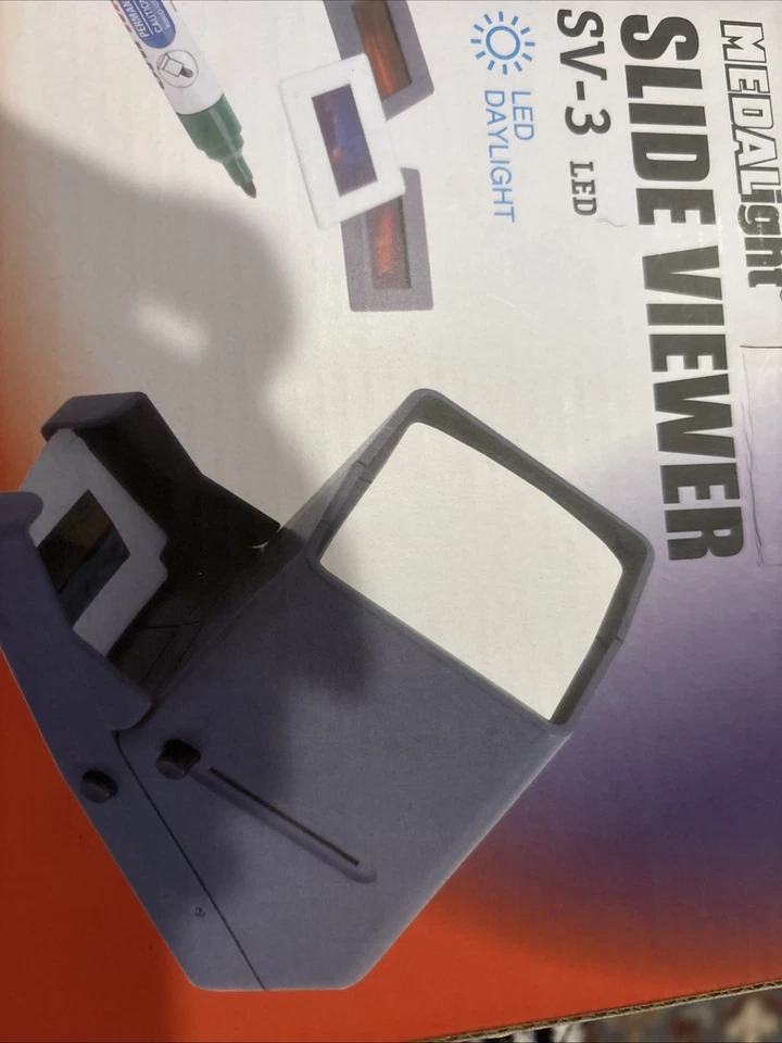 MEDALIGHT Slide Viewer SV-3 LED Daylight 3X Magnification Glass Lens - Image 1 of 2