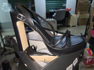 Cape Robbin Speechless Black Lug Sole Clear Strap Open Toe Platform Sandals - Image 1 of 2