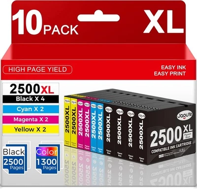 Cartucce 2500XL Canon Maxify MB5050 MB5150 MB5155 MB5350 MB5450 MB5455 10 Pezzi - Bild 1 von 4