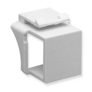 International Connectors and Cable Corp. IC107BN0WH Module Blank 10 Pk White - Picture 1 of 2