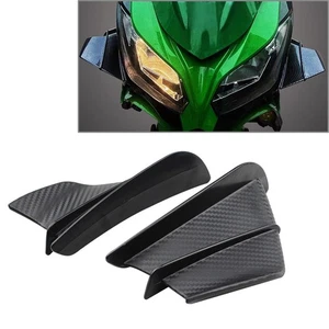 Universal Winglet Aerodynamic Wing Kit Spoiler Carbon Fit For HONDA Matte Black - Picture 1 of 7