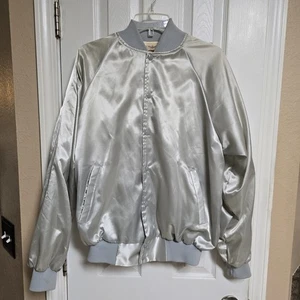 VINTAGE USAF PILOT CLASS 1947-C Satin BOMBERJACKE Auburn Made In USA L - Bild 1 von 8