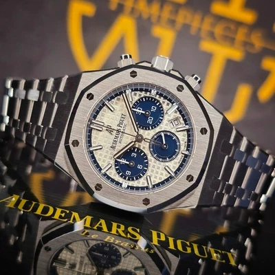 AUDEMARS PIGUET ROYAL OAK CHRONO 38MM 26315ST STEEL PANDA DIAL B&P - Image 1 of 4