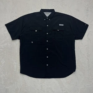 Camisa Columbia PFG Para Hombres 2XL Negra Bahama II Omni-Sombra Pesca Ventilada Espalda - Imagen 1 de 17