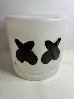 Máscara Completa Marshmello con Luces RGB + Media Máscara - Ajustable, Diseño Transparente! Foto 1 de 4