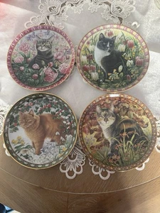 4x Teller von Lesley Anne Ivory aus dem Set "The Four Seasons" von Danbury Mint - Bild 1 von 6