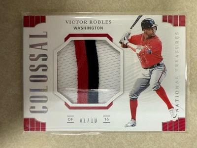 Victor Robles 2019 Panini National Treasures Colossal Materials Holo Silver /10 - Image 1 of 2