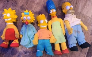 Vintage 1990 THE SIMPSONS FAMILY DOLLS Figuren MATT GROENING 20th CENTURY FOX  - Bild 1 von 2
