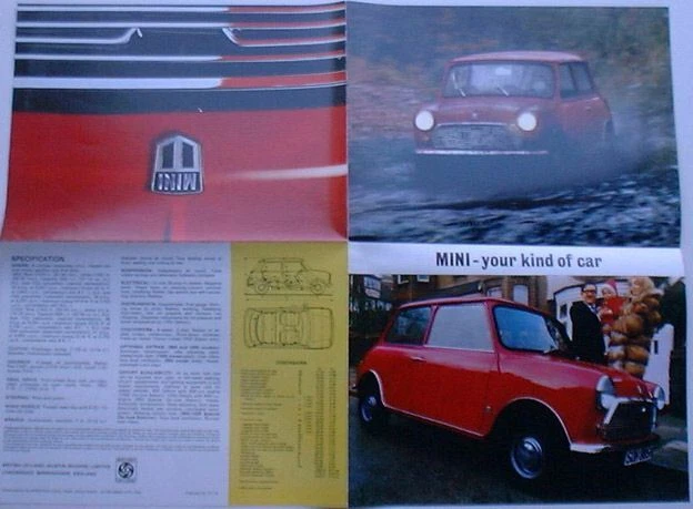 BL Mini 850 + 1000 1970-71 Original UK Sales Brochure Pub. No. 2711/A - Image 1 of 1
