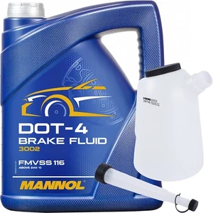 MANNOL BREMSFLÜSSIGKEIT 5L DOT-4 BRAKE FLUID DOT4 + TECPO FÜLLKANNE ÖLKANNE 5L - Bild 1 von 6