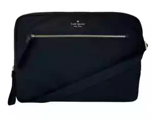 Kate Spade Chelsea 15" Laptop Sleeve With Strap Nylon Crossbody Bag Black - Picture 1 of 5