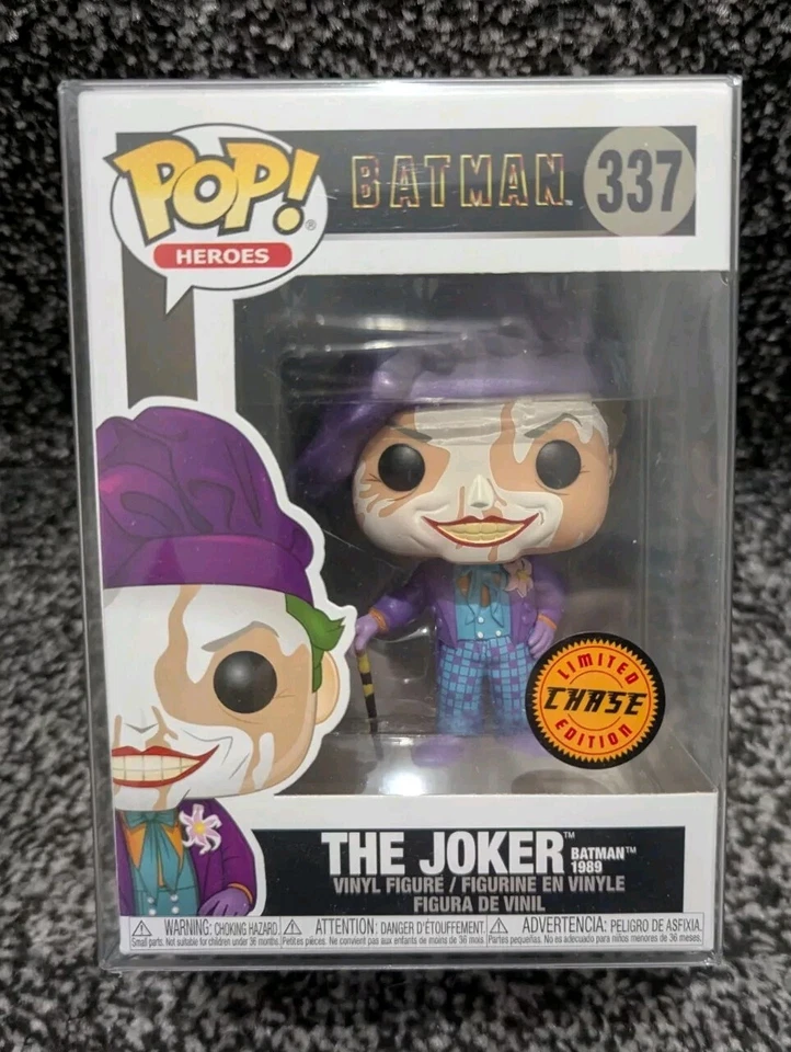 Funko Pop DC Batman The Joker Chase #337 + Free Protector - Image 1 of 1