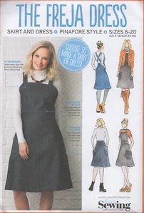 Simply Schnittmuster für die Freja Kleid & Rock Trägerhose Gr. 6 - 20 Neu - Bild 1 von 10