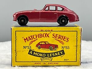 Matchbox No.53A Aston Martin 1958 N,Mint,Genuine in Original Box