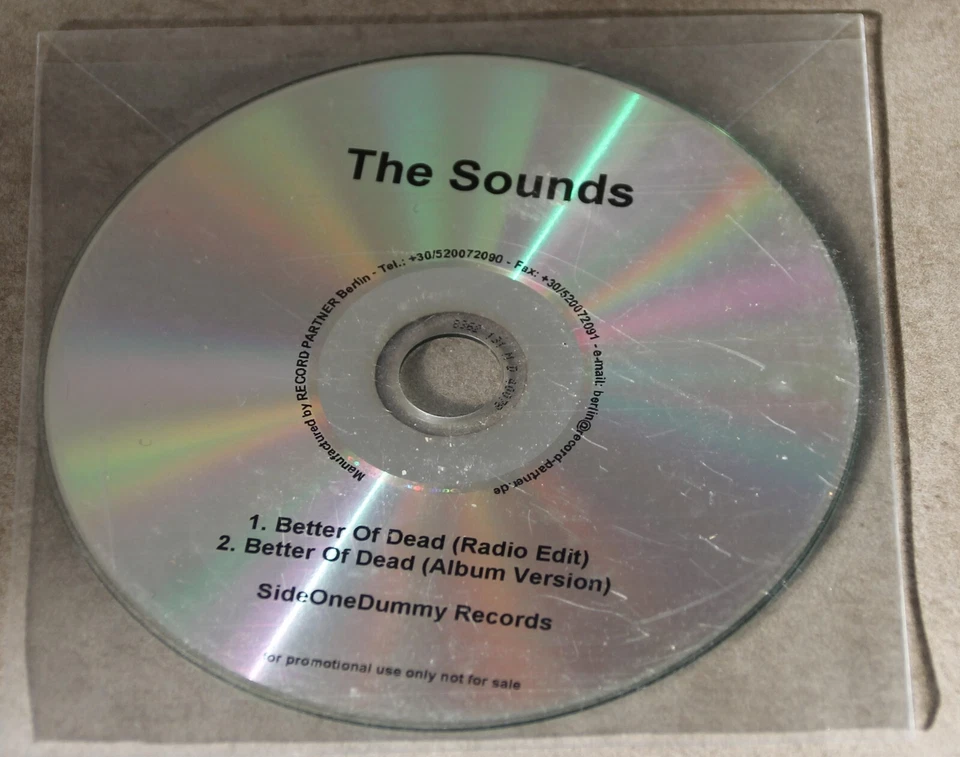 The Sounds ‎CD Better Off Dead (2011)  CDr, Single, Promo Electronic, Rock Wave - Bild 1 von 1