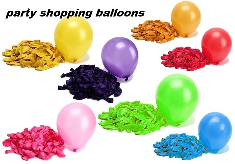 10X BALÕES BALÃO LISO METÁLICO hélio BALÕES qualidade festa aniversário casamento - Imagem 1 de 1